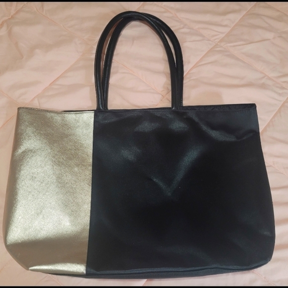 Macy's Handbags - Gold and black tote bag